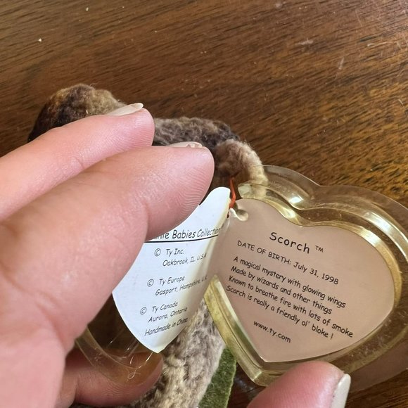 Ty Beanie Baby Scorch the Dragon  -  Style Number #04210 - Picture 3 of 10